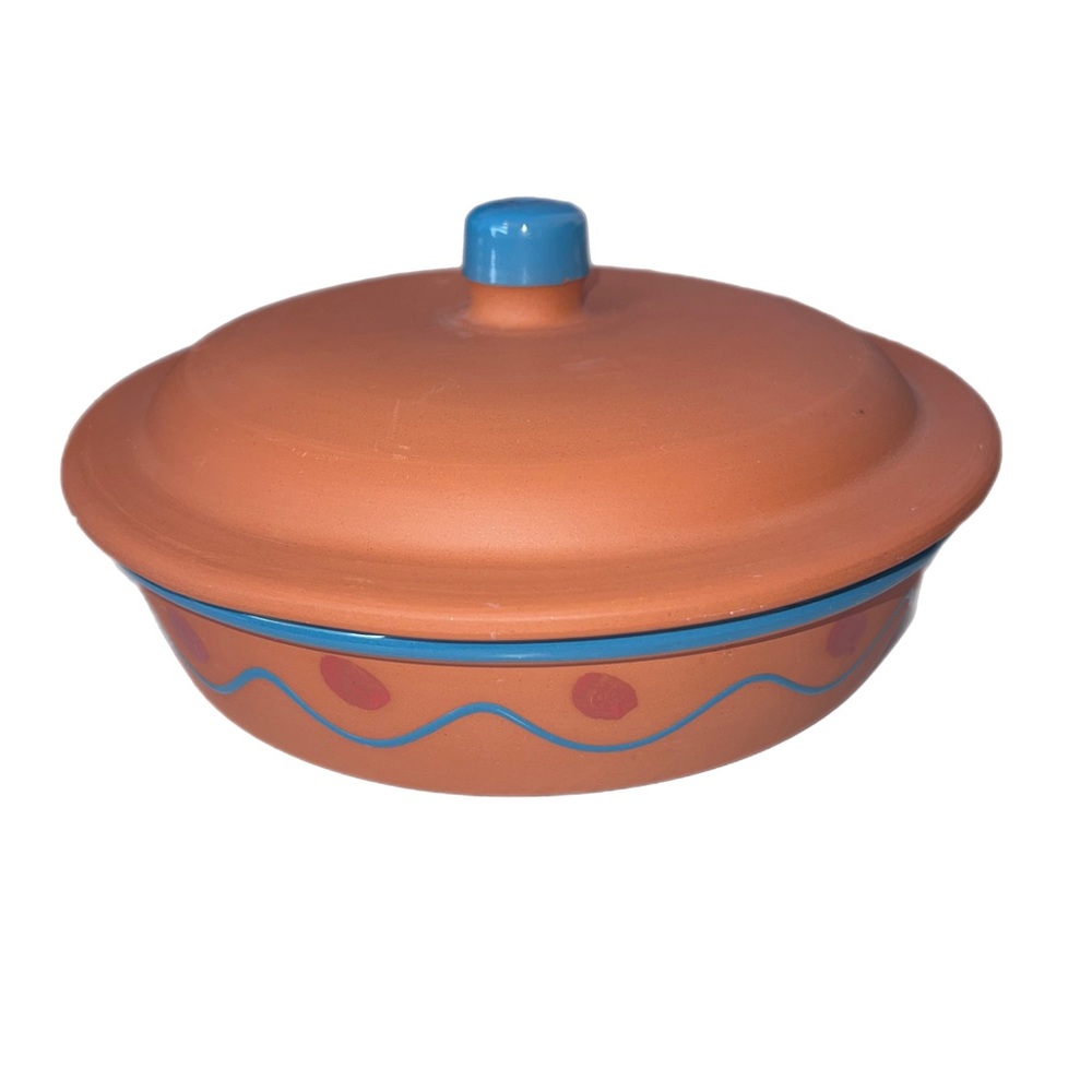 Terracotta Hand Painted Casserole Dish
